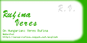 rufina veres business card